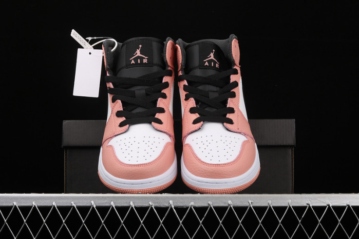 air jordan 1 mid pink quartz (gs) 555112-603