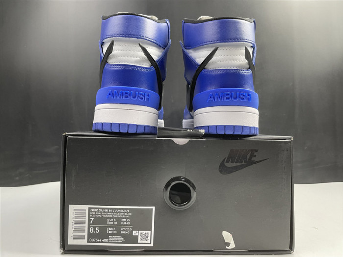 nike dunk high ambush “deep royal” cu7544-400