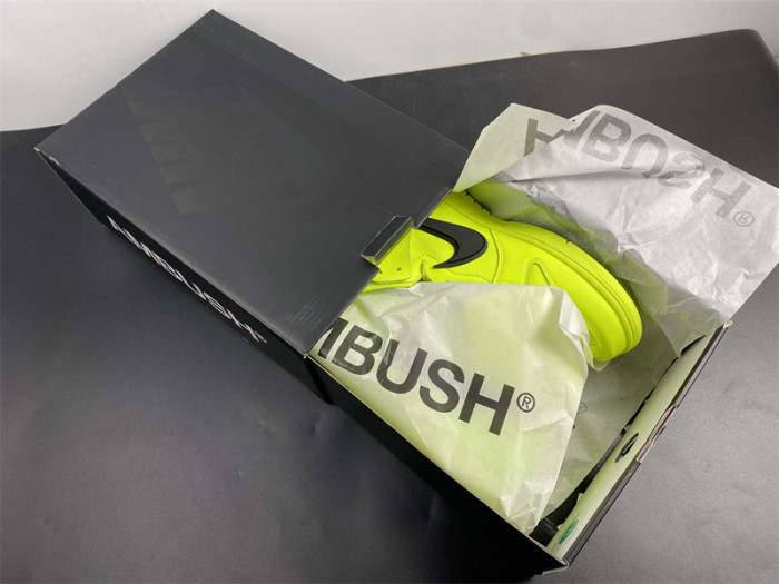 nike dunk high x ambush flash lime - cu7544-300