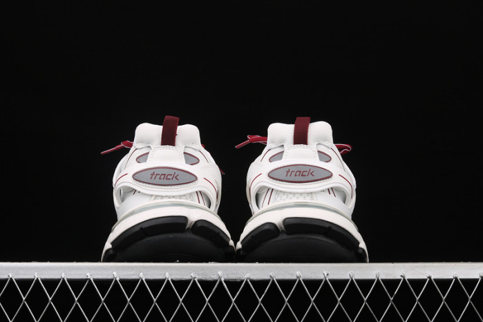 bl tess s. gomma trek low sneakers white black red 121206