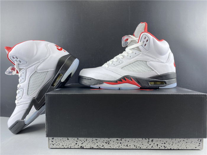 jordan 5 retro fire red silver tongue (2020) - da1911-102