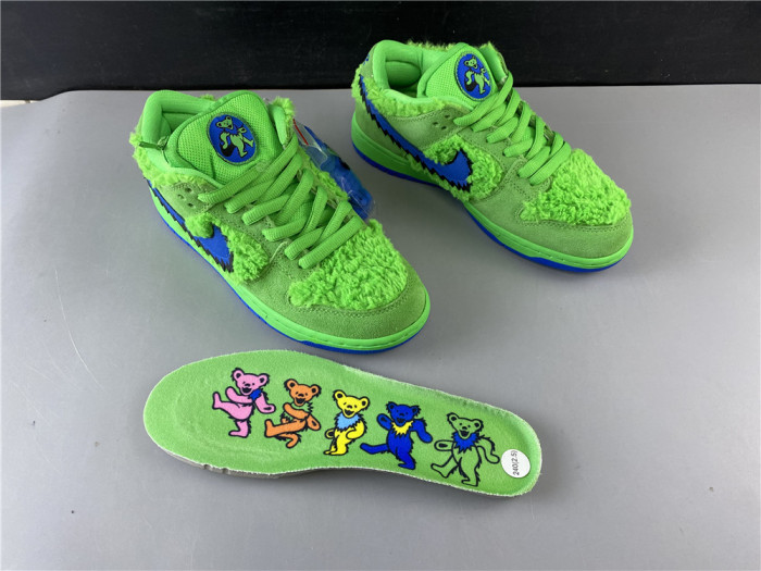 nike sb dunk low grateful dead bears green - cj5378-300