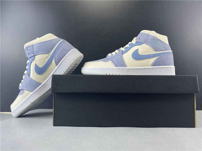 jordan 1 mid mix materials blue tan da4666-100