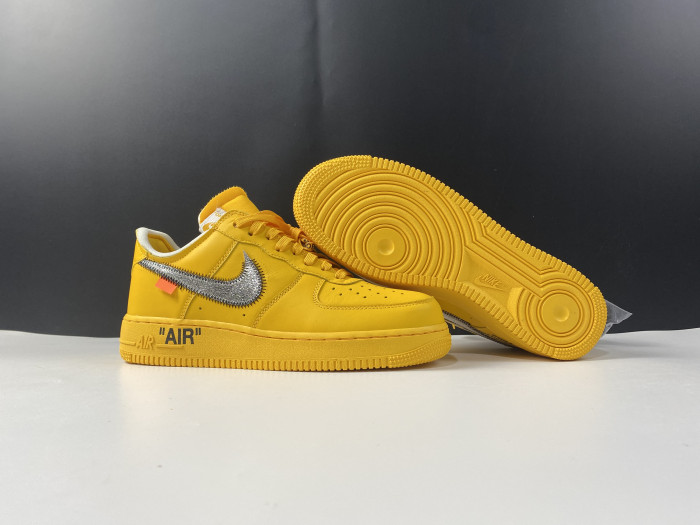 off-white x nike air force 1 low “university gold” dd1876-700