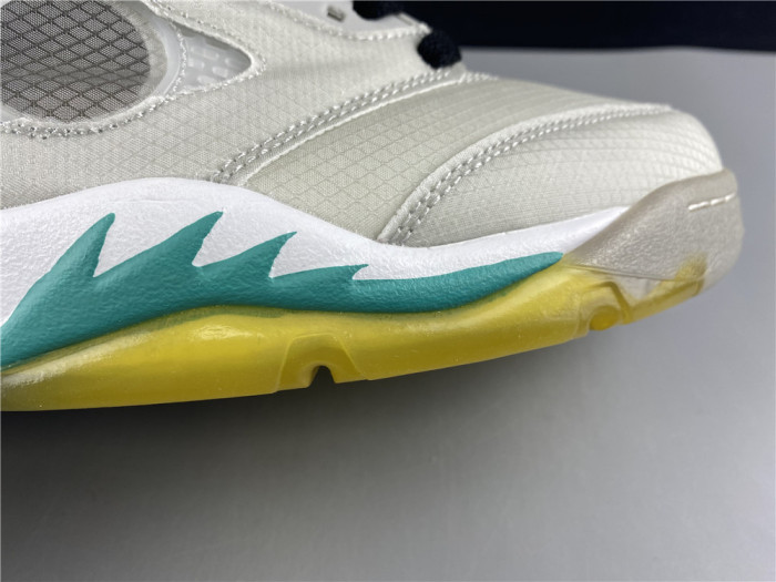 off white air jordan 5 sp grey green - ct8480-105