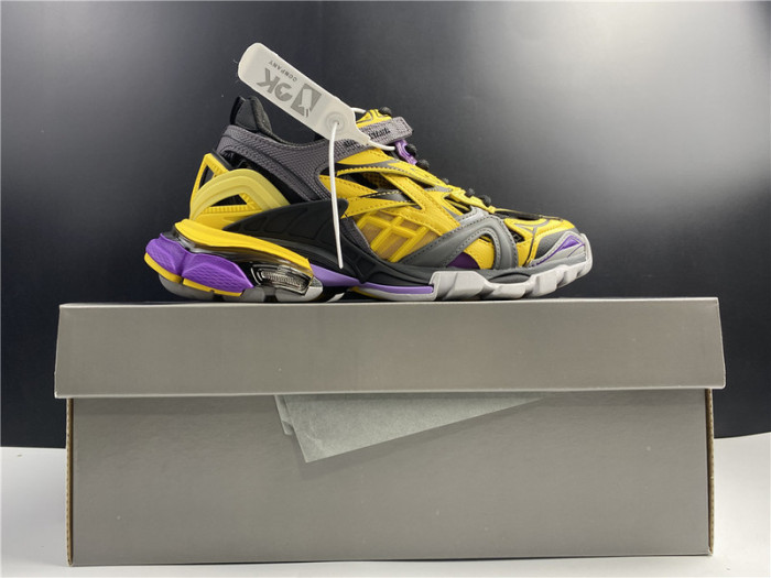 bl track trainers sneaker yellow grey 10604
