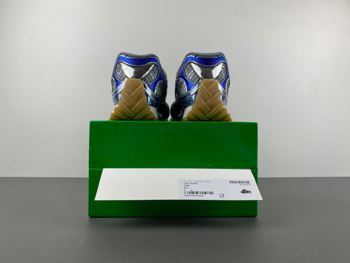 Bottega Veneta Silver & Blue Orbit Sneakers 241798F128005