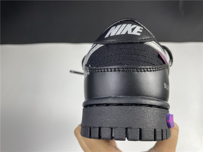 off-white x nike dunk low black dm1602-001