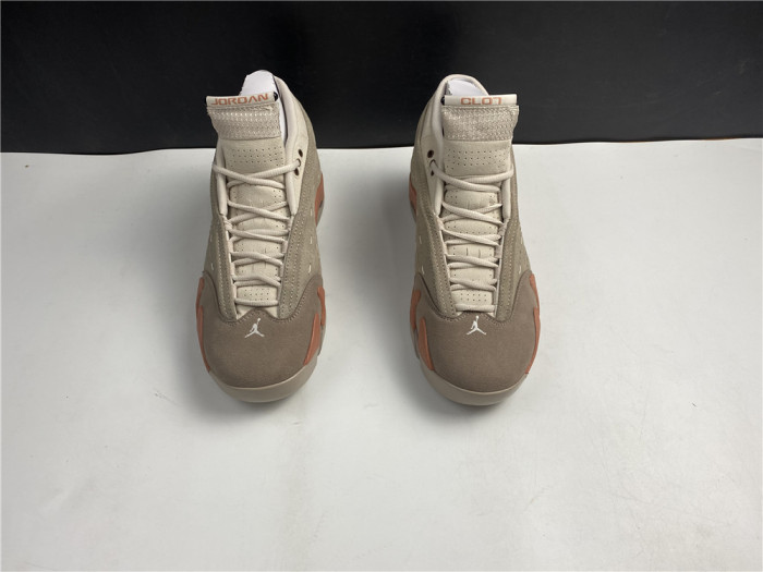 clot x air jordan 14 low sepia stone dc9857-200