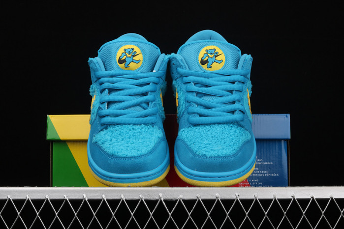 grateful dead x nike dunk low sb "blue bear" cj5378-400