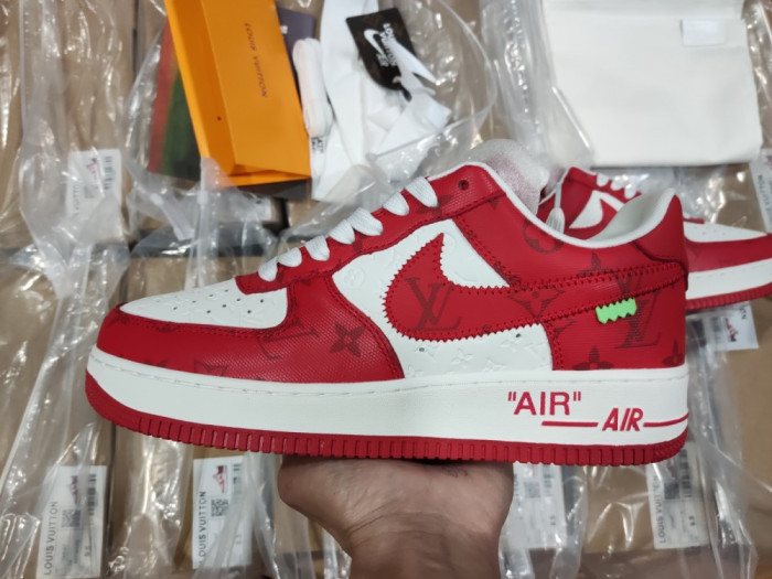 l**isV*t*n x nike air force lv white red