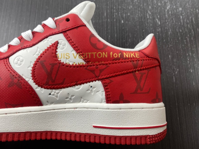 l**isV*t*n x nike air force lv white red