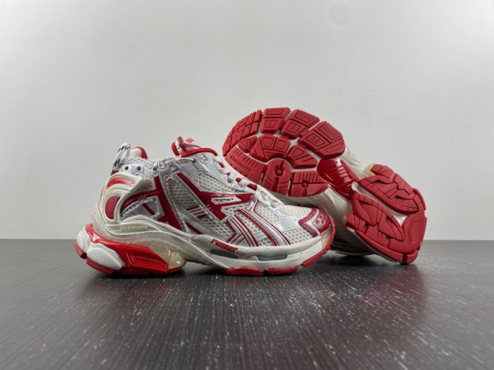 Ba*len*cia*ga runner white red 677402w3rb29060