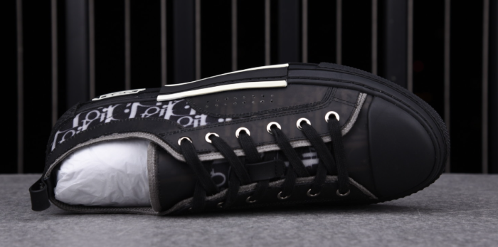 D*or b23 low top canvas oblique black 3sh118yuo