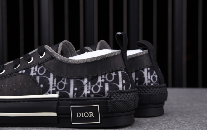 D*or b23 low top canvas oblique black 3sh118yuo