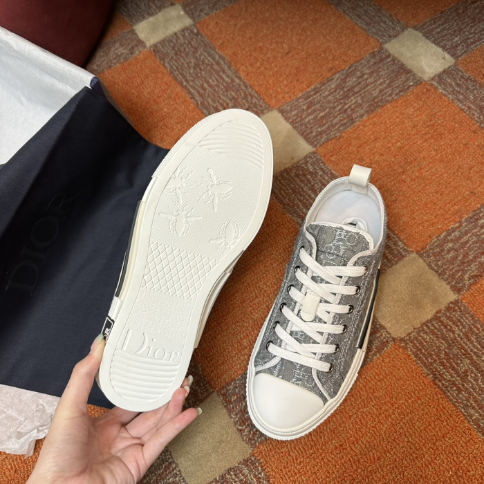 Dior B23 Low Top Canvas Oblique Black D04