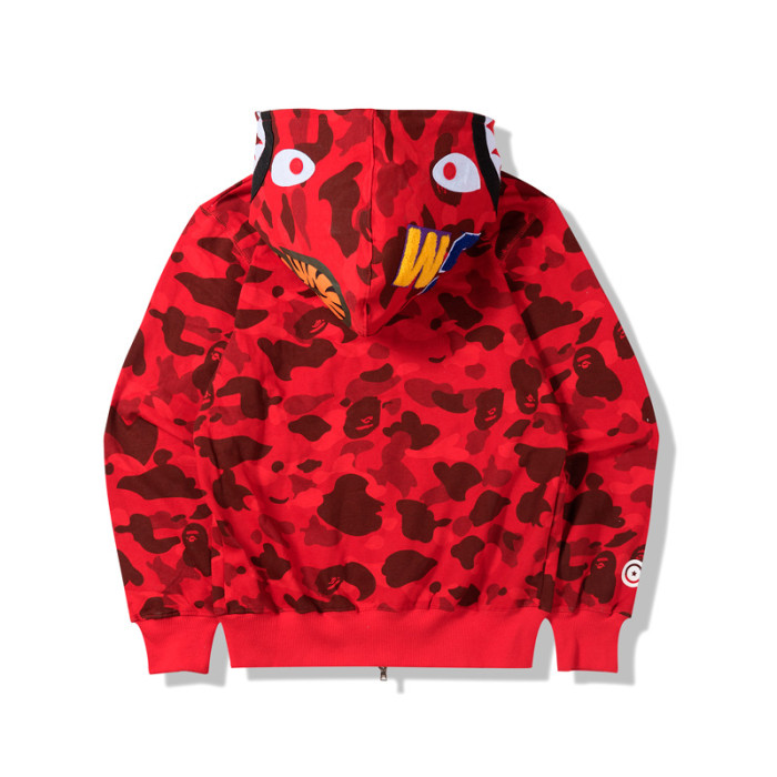 bp153 bape camouflage shark hoodies multi colors ep201