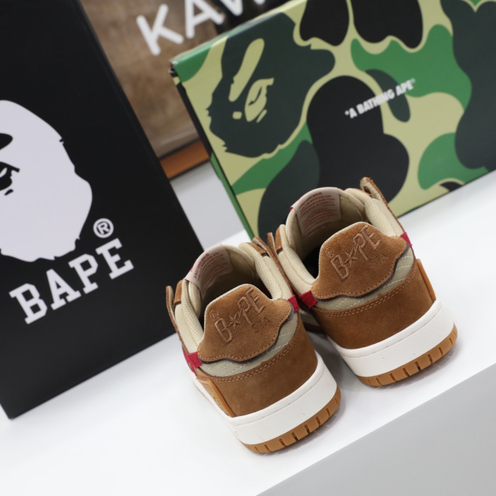 a bathing ape sk8 sta wheat red ba11032