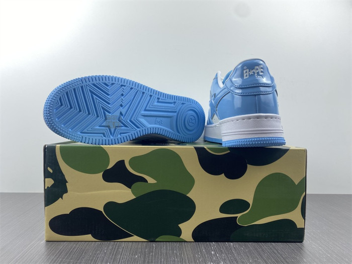 a bathing ape bape sta low blue 1h70191001