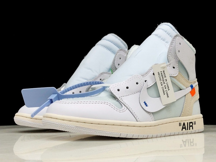 off-white air jordan 1 retro high white - aq0818-100