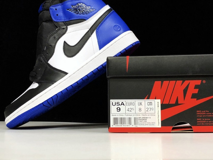air jordan 1 retro “fragment” black/sport royal-white mens 716371-040
