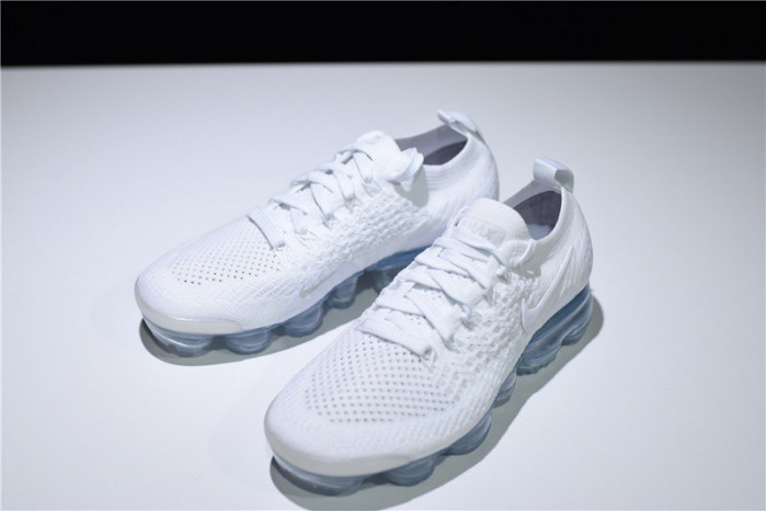 nike air vapormax flyknit 2 white pure platinum 942842-100