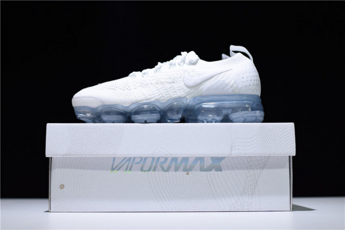 nike air vapormax flyknit 2 white pure platinum 942842-100
