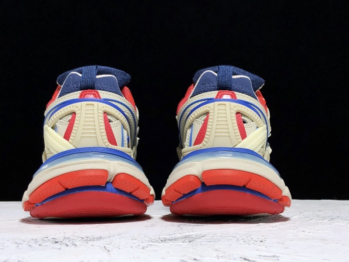 bl track trainers sneaker grey blue red h903p079