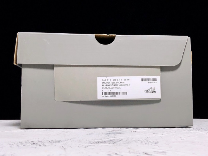 bl track trainers sneaker grey blue red h903p079