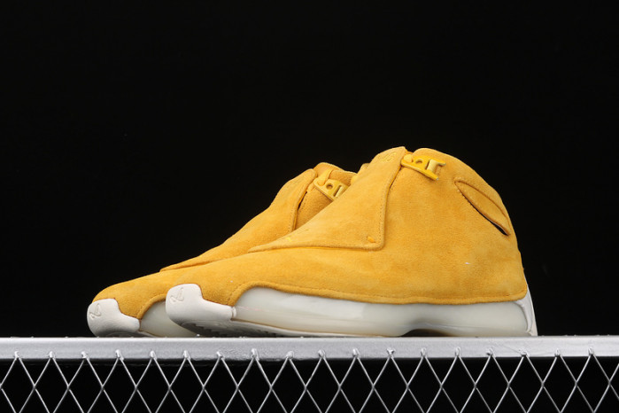 air jordan 18 retro "yellow suede" - air jordan - aa2494-701