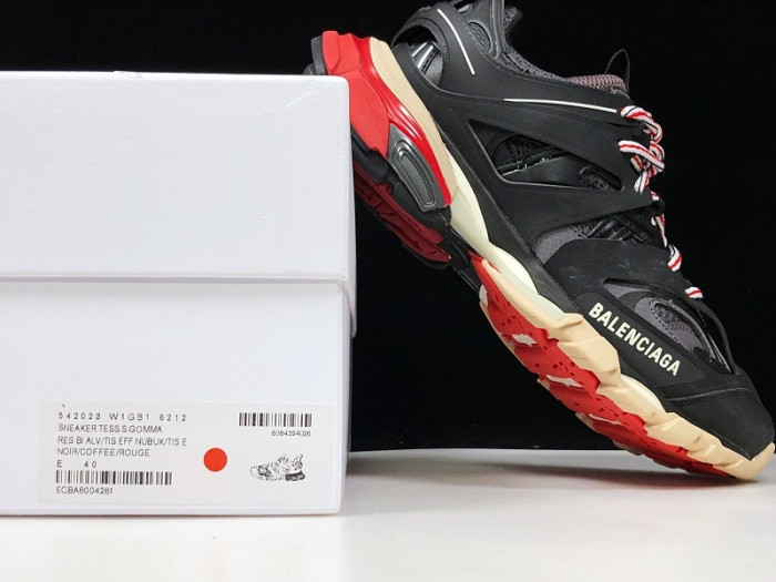 bl tess s. gomma trek low sneakers black red h903p035