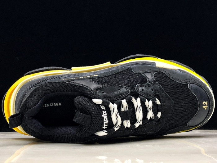 bl triple-s sneakers black yellow h903p055