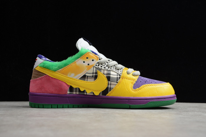 2020 nike sb dunk low pro iw purple/yellow- violet- pink 318403-137