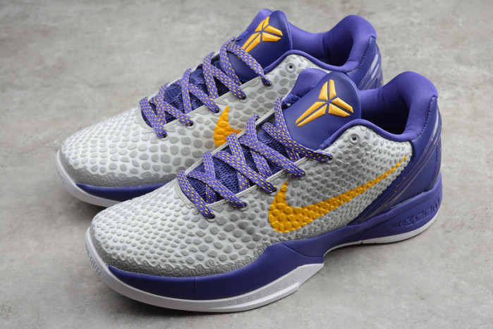 kobe vi white/purple/yellow cw2190-104