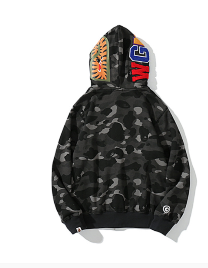 bp442 bape double hoods sweatshirt 100