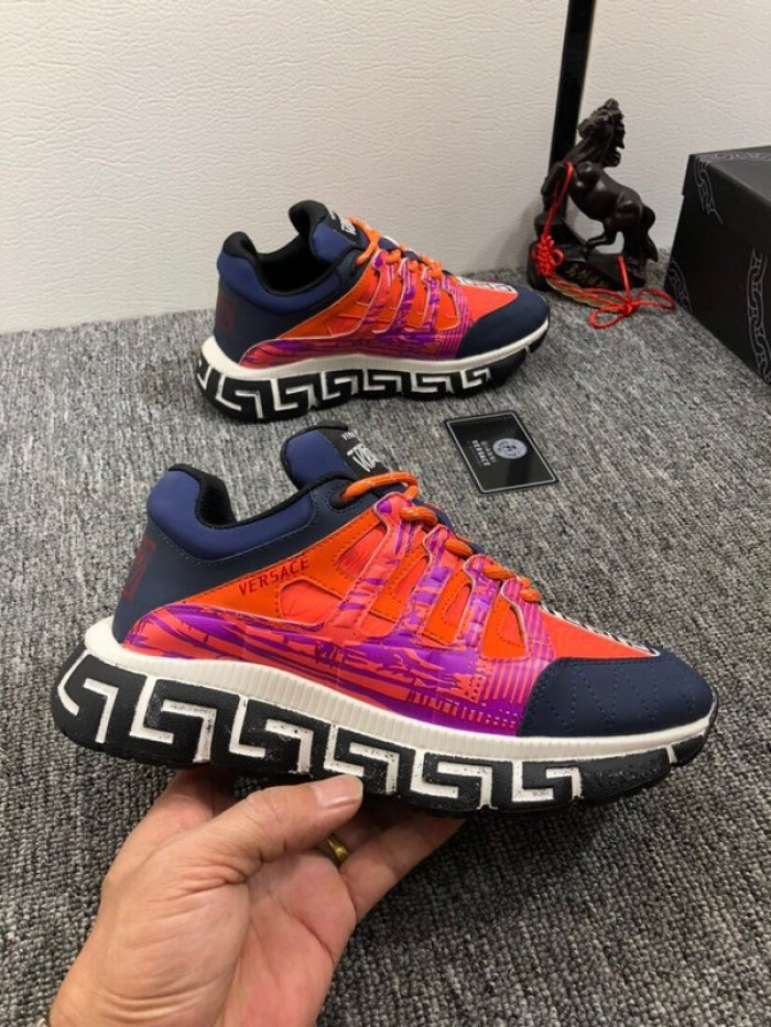 vse chain reaction orange sneaker