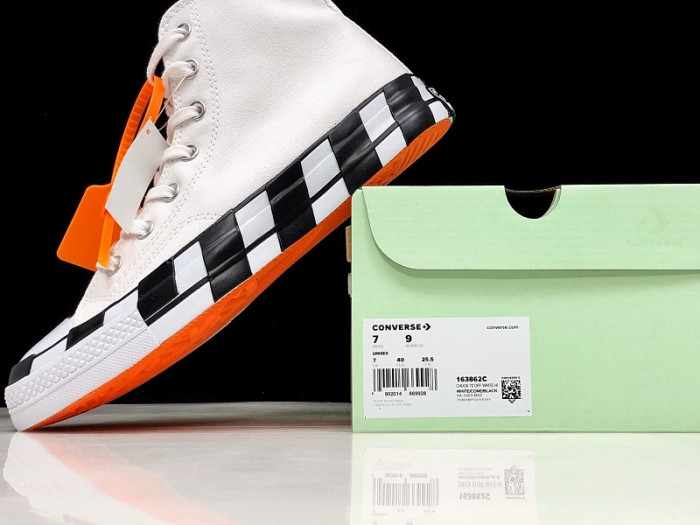 off-white x converse 2.0 white/black 163892c