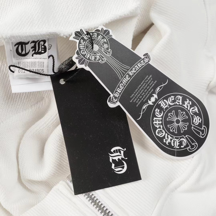 Chrome Hearts Horseshoe Floral Zip Up Hoodie FW00151