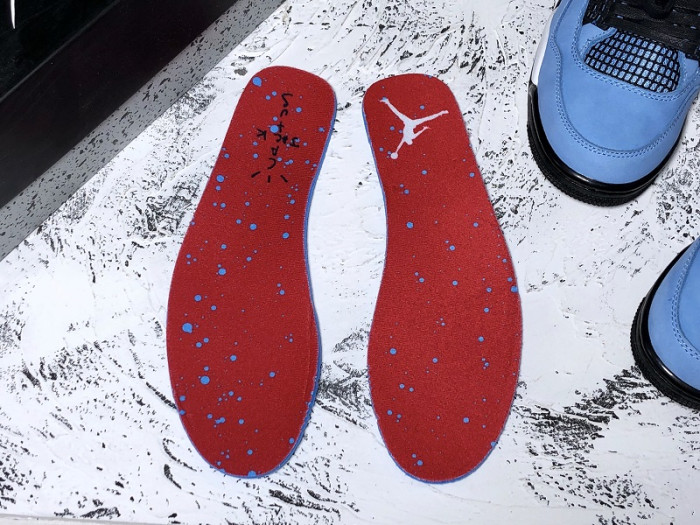 travis scott x air jordan 4 “houston oilers” university blue 308497-406