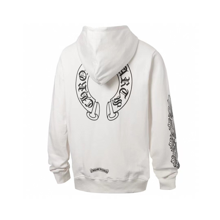 Chrome Hearts Horseshoe Floral Zip Up Hoodie FW00151