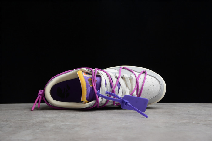 nike dunk low off-white lot 28 of 50 dm1602-111