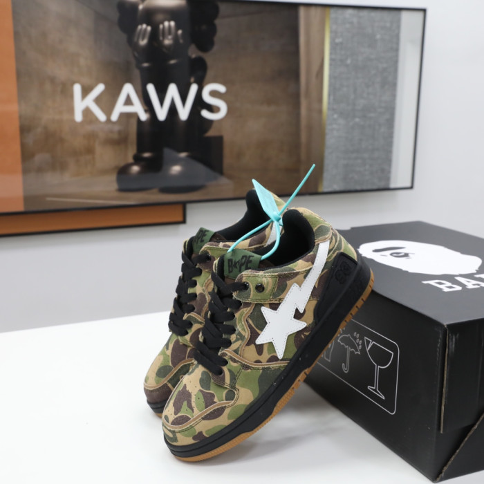 a bathing ape bape sk8 sta abc camo green ba11025