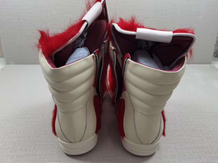 RICK OWENS GEOBASKET FUR SNEAKS 20250331